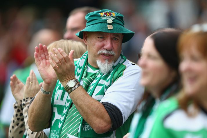 Stuðningsmaður Yeovil Town.