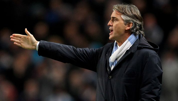 Roberto Mancini, stjóri Manchester City.