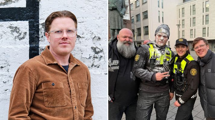 Dagbók lögreglunnar er grunnurinn, en ekki handritið sjálft. Stutt og undarleg atvik urðu  upphafspunktur að stærri og skáldaðri senum.