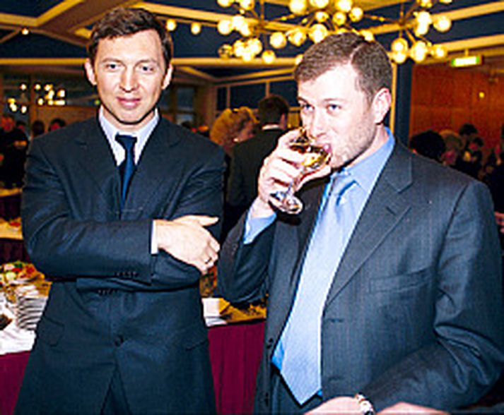 Oleg Deripaska, ríkasti maðurinn í Moskvu ásamt vini sínum, Roman Abramovich