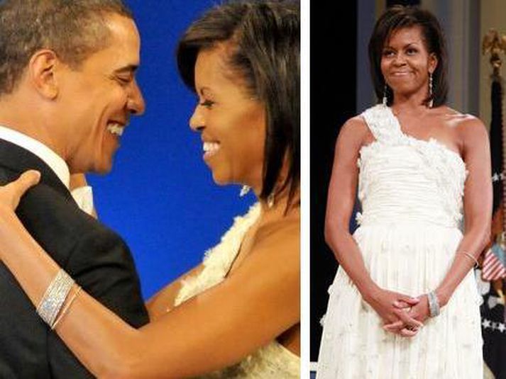 Michelle Obama og Barack.