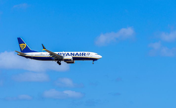 Atvikið átti sér stað í flugi Ryanair.