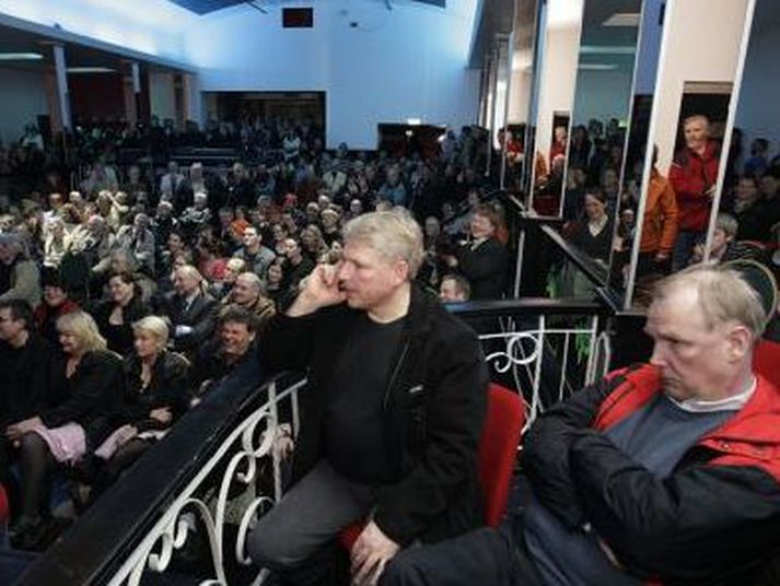 Vel var mætt á borgarafundinn sem haldinn var á Nasa í síðustu viku.