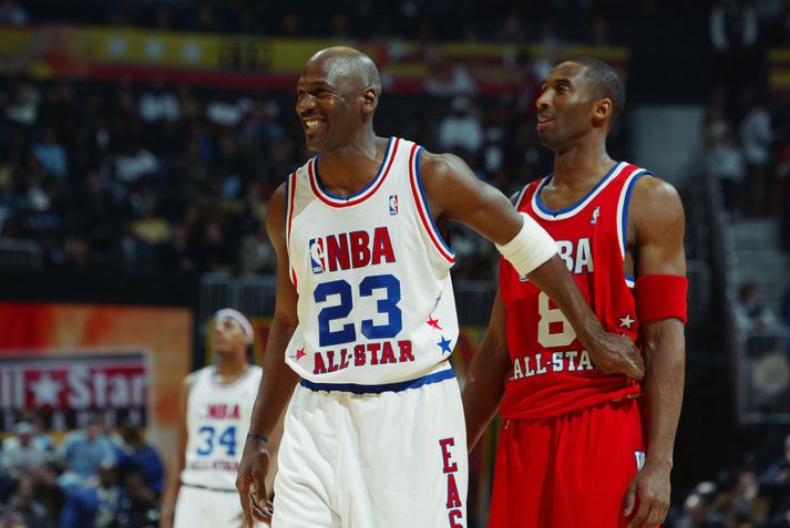 Tveir frábærir: Michael Jordan og Kobe Bryant.