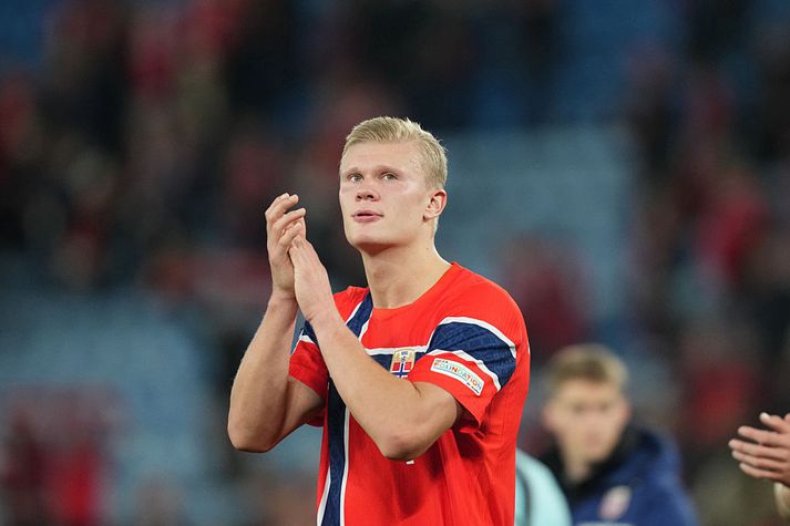 Erling Haaland heldur áfram að raða inn mörkum.