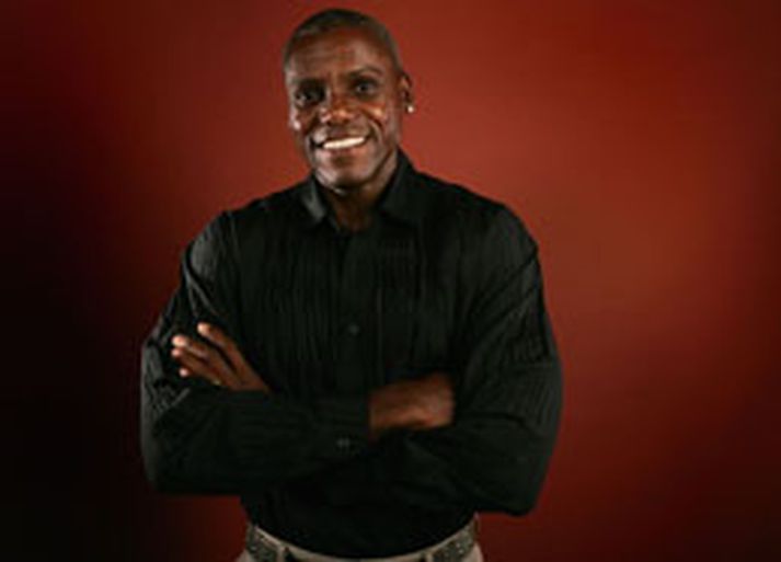 Carl Lewis er farinn að grána.