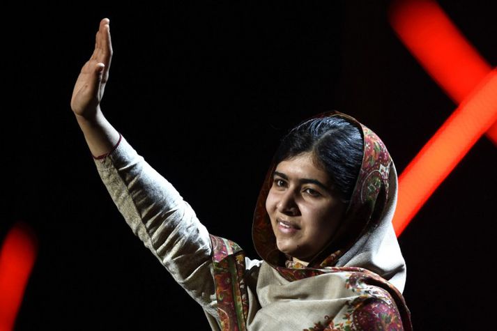 Malala hlaut friðarverðlaun Nóbels á síðasta ári ásamt Indverjanum og Kailash Satyarth.