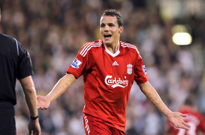 Philipp Degen í leik með Liverpool í október í fyrra.