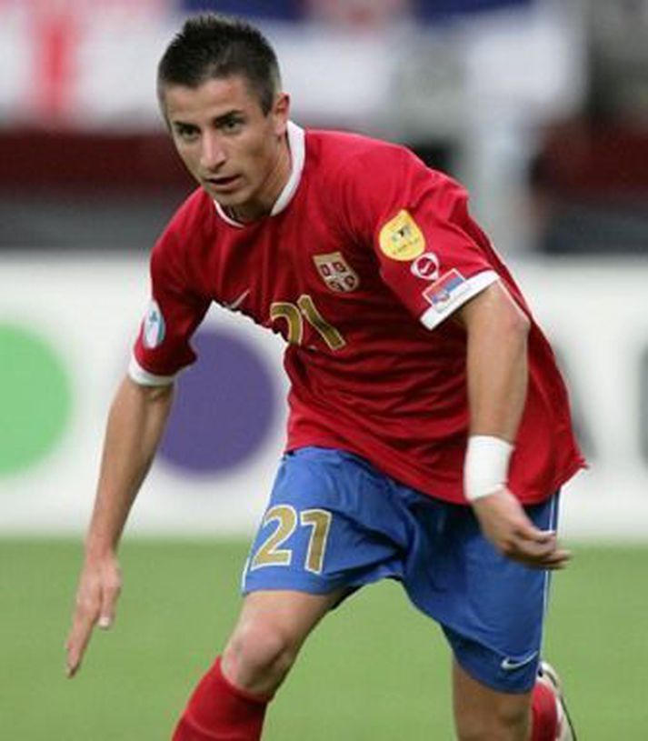 Zoran Tosic í leik með Partizan.