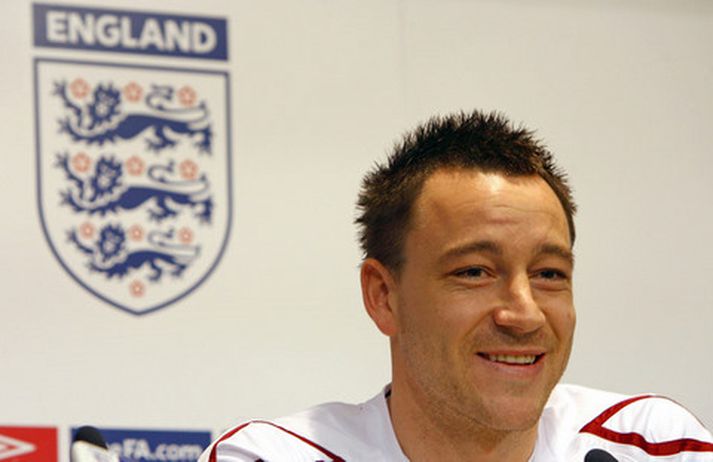 John Terry landsliðsfyrirliði Englands.