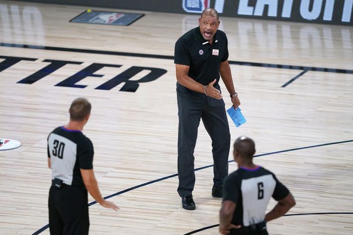 Doc Rivers  er ekki alltaf sáttur með dómgæsluna í NBA.