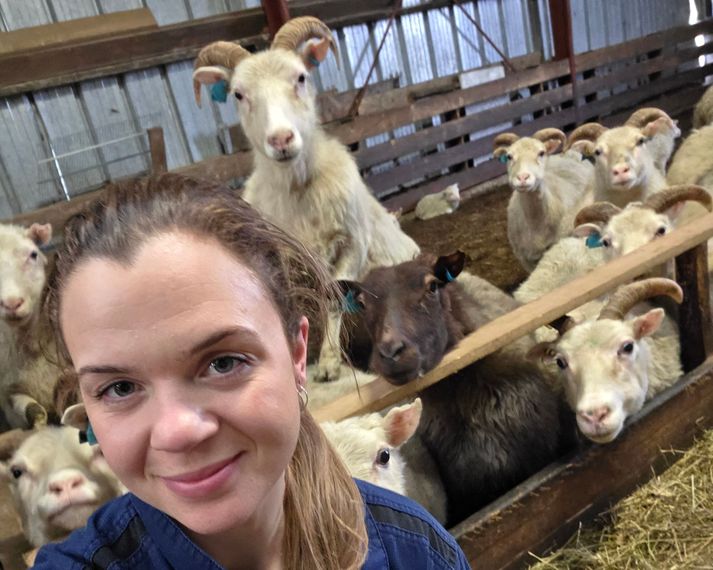 Þuríður Lillý Sigurðardóttir er sauðfjárbóndi á Sléttu á Reyðarfirði.