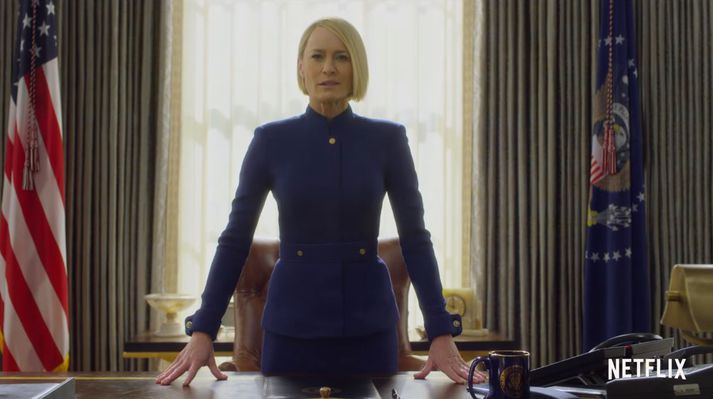 Claire Underwood verður í aðalhlutverki.