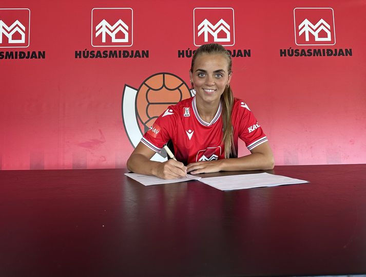 Nadía Atladóttir hefur verið einn besti leikmaður Víkings Reykjavíkur