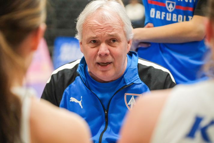 Karl Guðlaugsson kom Ármanni aftur í efstu deild eftir 65 ára bið og stýrði liðinu þar í vetur.