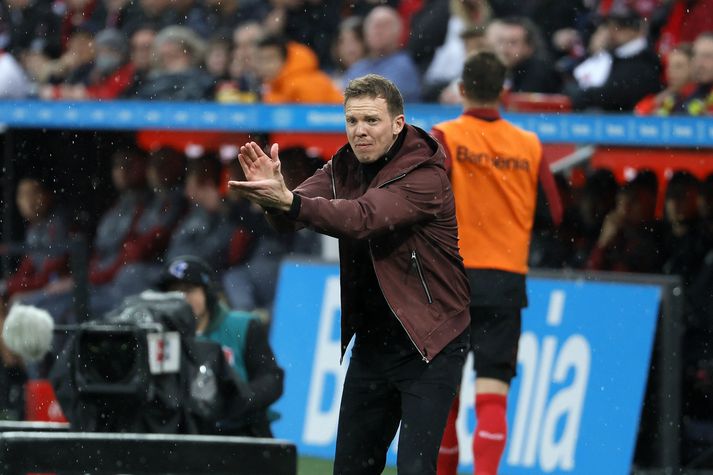 Julian Nagelsmann var ekki upplitsdjarfur eftir tap Bayern München fyrir Bayer Leverkusen.