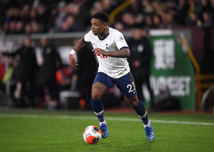 Bergwijn í leiknum með Tottenham á laugardaginn.