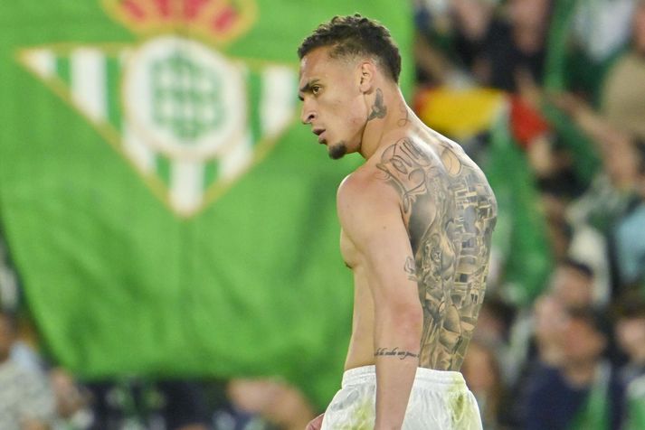 Brasillíumaðurinn Antony var flottur með Real Betis eftir að hann kom þangað á láni í janúar.