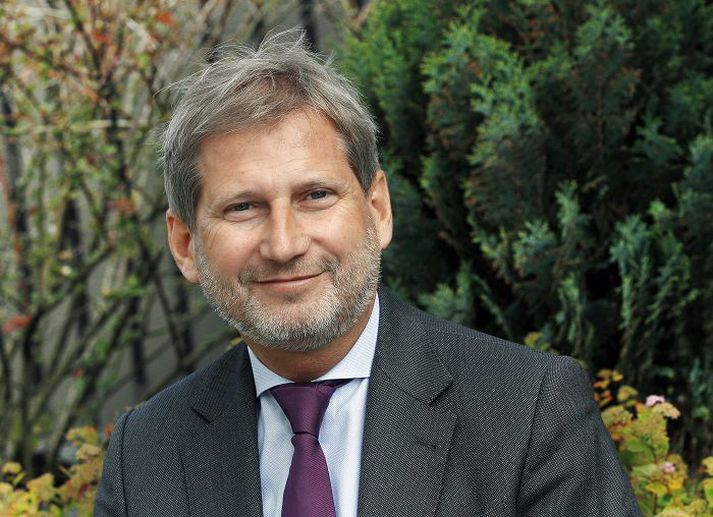 Johannes Hahn byggðamálastjóri ESB kom hingað í stutta heimsókn fyrir helgi. Fréttablaðið/GVA