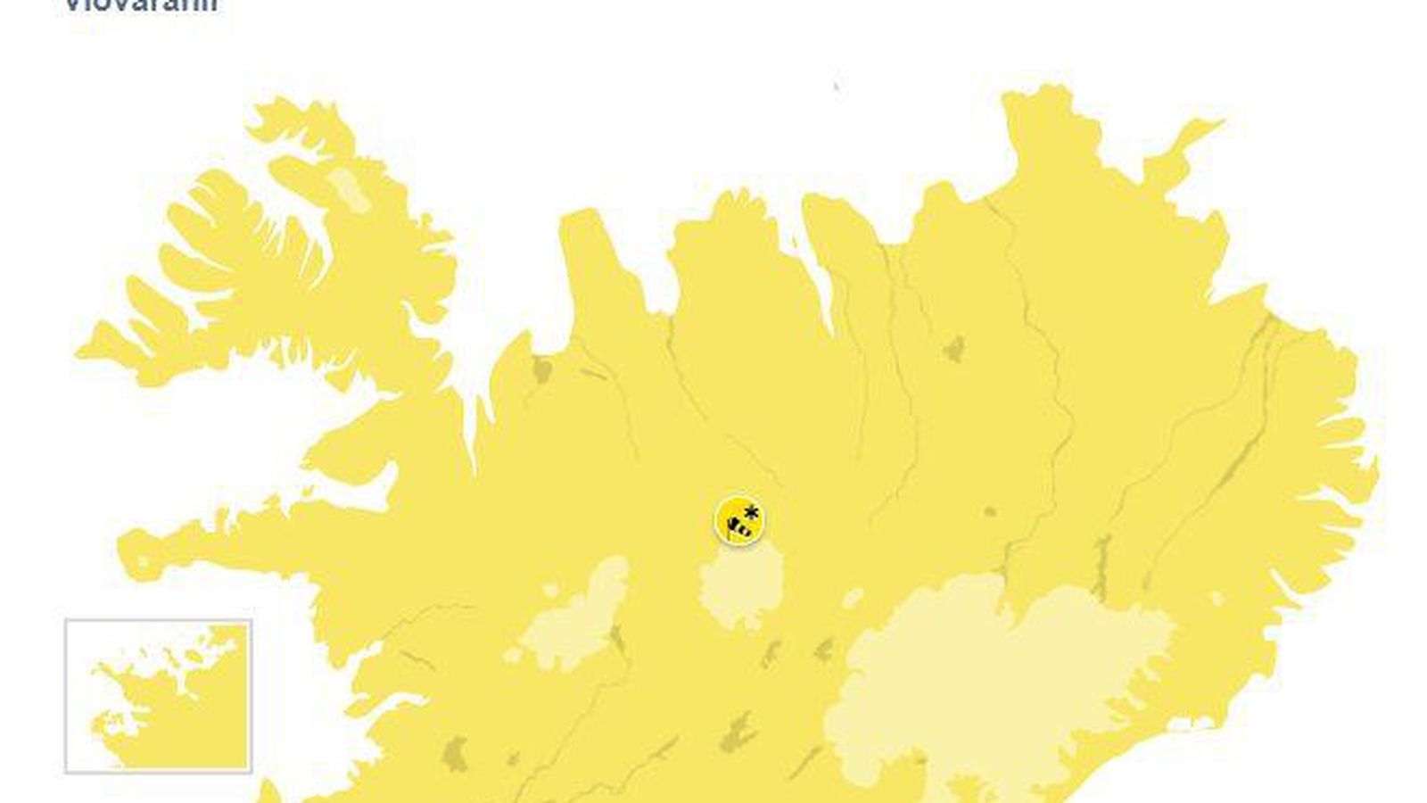 Gul við­vörun vegna austan stórhríðar annan í páskum