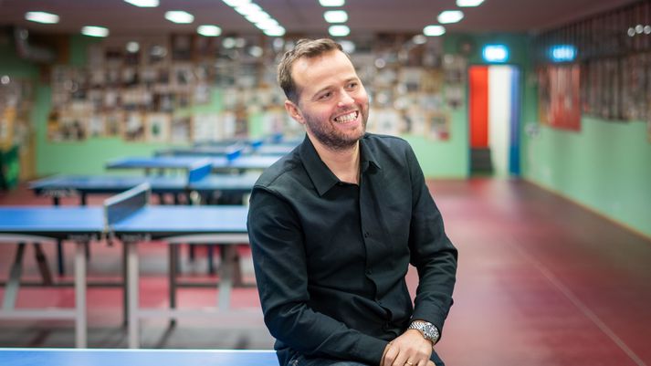 Guðmundur Eggert Stephensen var glaður með uppskeru helgarinnar.