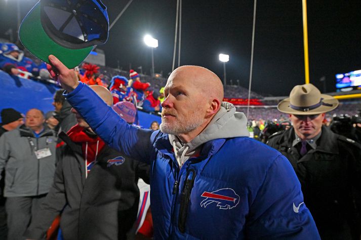 Sean McDermott hefur sungið sitt síðasta eftir níu ár við stjórnvölinn hjá Buffalo Bills. 