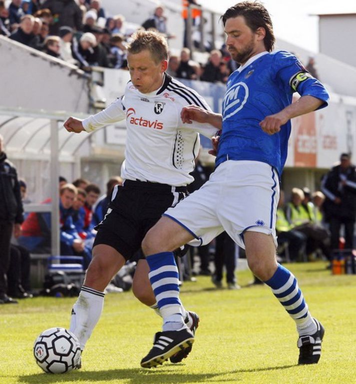 Reynir í leik með Fram síðasta sumar.