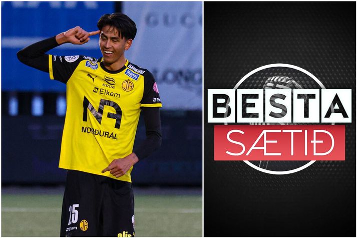 Markús Páll Ellertsson fagnaði á sínum gamla heimavelli gegn uppeldisfélaginu. Það þótti Besta sætinu vera til fyrirmyndar.