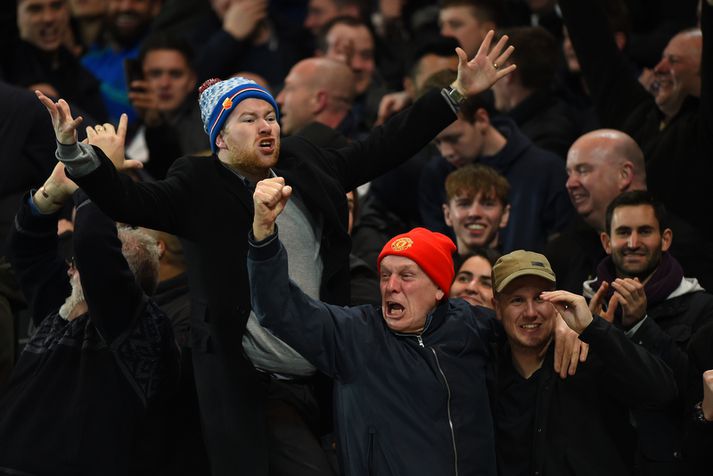 Það var ekki leiðinlegt að vera stuðningsmaður Manchester United á Stamford Bridge í gær.