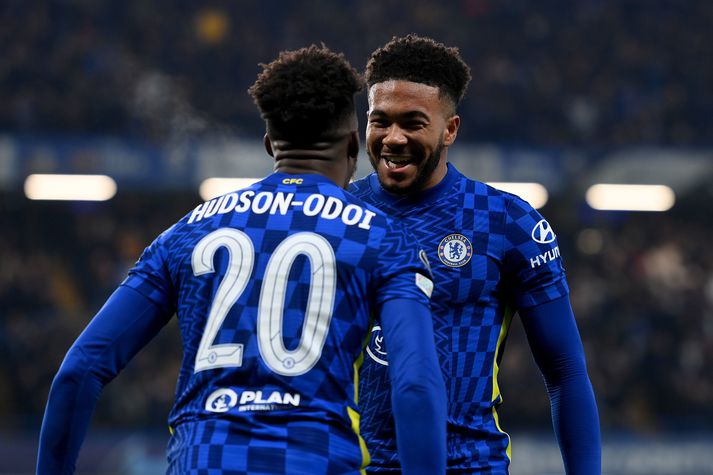 Callum Hudson-Odoi og Reece James skoruðu báðir fyrir Chelsea í kvöld.