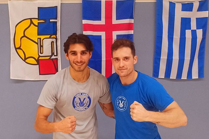 Georgios Kolovos er nýr leikmaður liðs Víðis sem er undir grískum áhrifum.