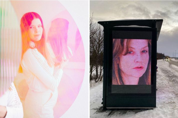 Verk Þórdísar Erlu Zoëga mun prýða auglýsingaskjái borgarinnar í janúar.
