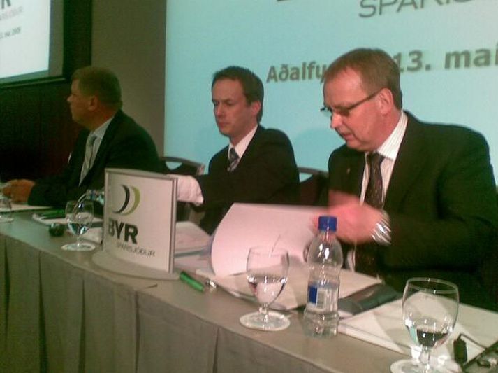 Frá aðalfundi Byrs í dag.