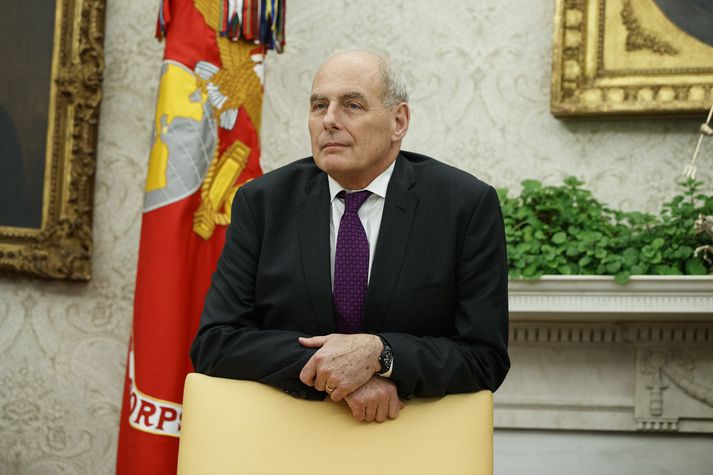 John Kelly, fráfarandi starfsmannastjóri Hvíta hússins.