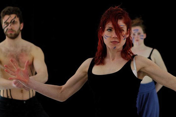 „Þarna erum við að vinna með erkitýpur,“ útskýrir Inga en fjölbreytt nám er í skólanum sem er þegar kominn með góðan orðstír innan leiklistargeirans í Danmörku.