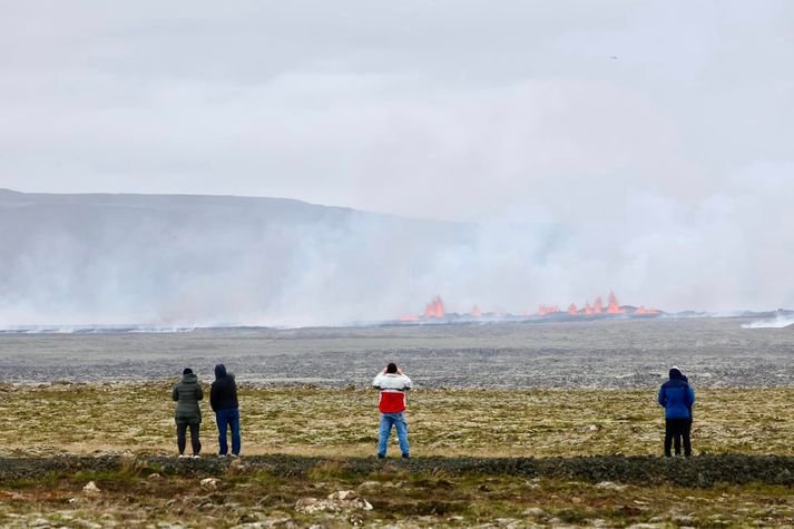 Gasmengun getur farið yfir hættumörk við eldstöðina.
