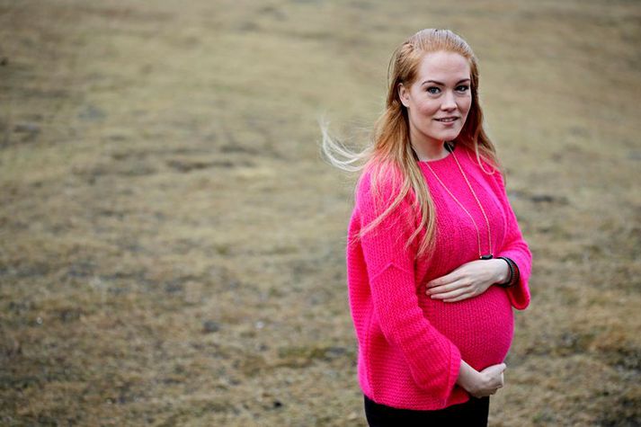 Karen Kjartansdóttur var komið á óvart með steypiboði um síðustu helgi. Mynd/VAlli