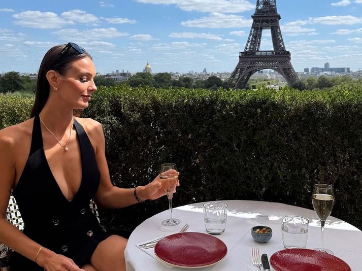 Linda Ben heillaðist af París þrátt fyrir að veikindi hafi litað ferðina.