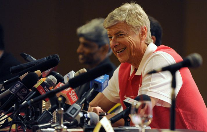 Wenger hefur stýrt Arsenal til þriggja Englandsmeistatitla.