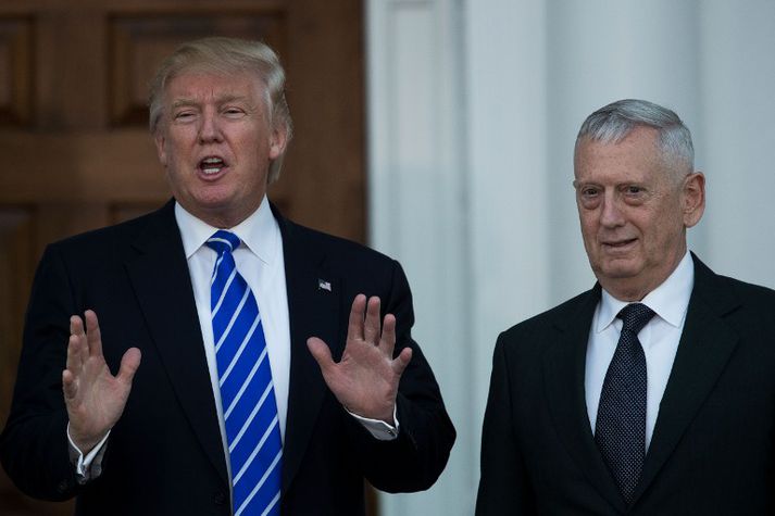 James Mattis fundaði á dögunum með Donald Trump.