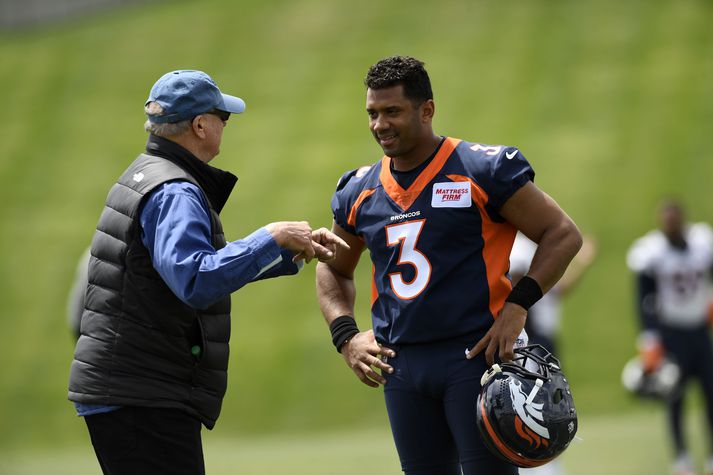 Russell Wilson, fyrrum leikstjórnandi Seattle Seahawks, mun leiða Broncos á komandi leiktíð.