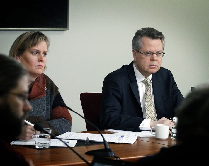 Már Guðmundsson seðlabankastjóri og Katrín Ólafsdóttir fulltrúi í peningastefnunefnd Seðlabankans.