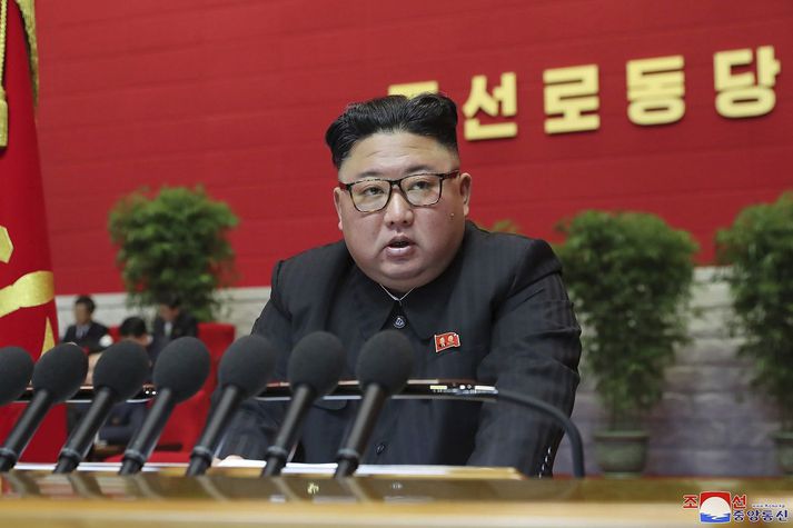 Kim Jong Un, einræðisherra Norður-Kóreu.