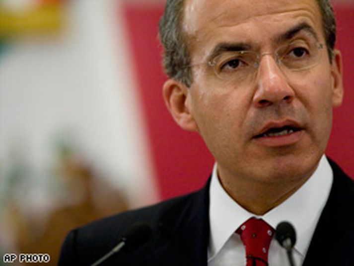 Felipe Calderon, forseti Mexíkó.