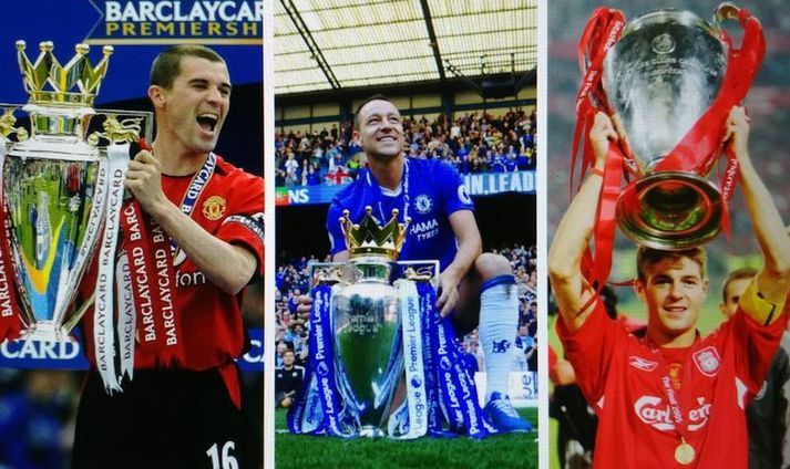 Roy Keane, John Terry og Steven Gerrard eru allir á topp tíu listanum.