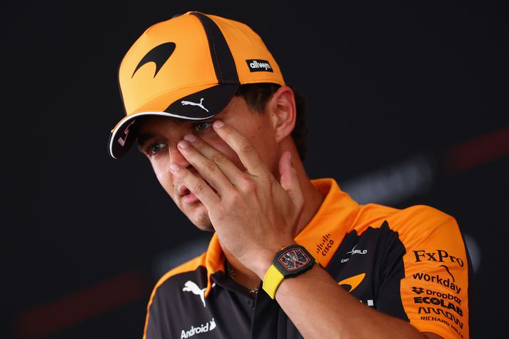 Lando Norris segist hafa séð við sér eftir ummæli hans við Colapinto í síðasta kappakstri.