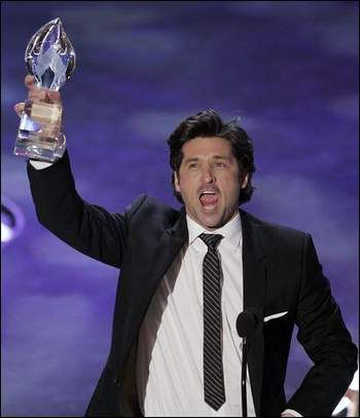 Patrick Dempsey fékk verðlaun sem besti sjónvarpsleikarinn fyrir hlutverk sitt í Grey"s Anatomy