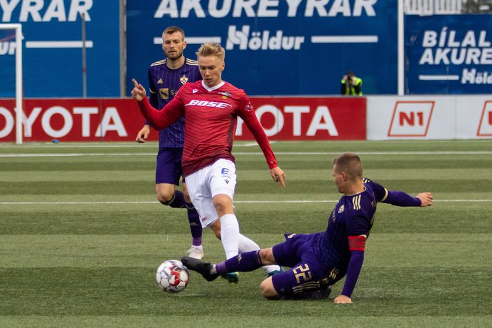 Patrick Pedersen skoraði sigurmark Vals.