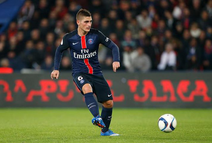 Verratti í leik með PSG.