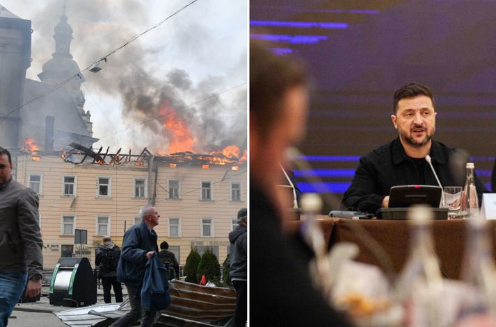 Volodymyr Zelensky, forseti Úkraínu, ræddi við fulltrúa Evrópusambandsins í utanríkis- og öryggismálum á fundi utanríkisráðs ESB í Kænugarði í Úkraínu fyrr í vikunni. Rússar virðast hafa notið góðs af stríði Bandaríkjanna og Íran en þeir sækja enn hægt áfram í austurhluta Úkraínu.